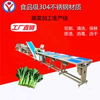 2022年最新款蔬菜清洗切配流水線，凈菜加工生產(chǎn)線設(shè)備